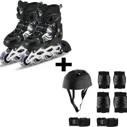 Unisex Marshal Trainers Adjustable Inline_Skate_Wheel Roller Skates Combo In-line Skates - Size Free UK-picture-12