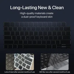 oaky Premium MacBook Pro 14 inch M4 Keyboard Cover 2024 Released M4 Chip Pro/Max A3112 A3185 A3401 2024 Touch ID Skin Protector Keyboard Skin image 4