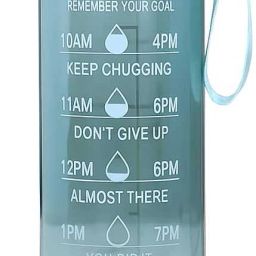Motivational Water bottle With Time marker and straw 900 ml Bottle-image-37