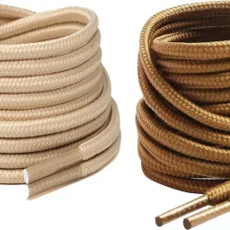 house of common Shoe Laces Round Camel Tan Beige 150cm shoe laces for Boot sport Hiking shoes Shoe Lace-image-90