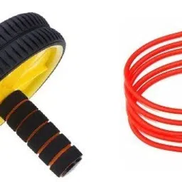 ABDOMINAL ROLLER WITH CHEST EXPANDER RESISTANCE TUBE Fitness Accessory Kit Kit-image-96