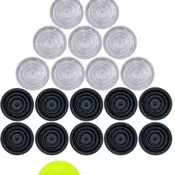 TRANSPARANT CRYSTAL CARROM COIN WITH STRICKER Carrom Pawns-picture-19