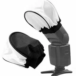 ALFASIYA Silver White Flash Diffuser Reflector for Flash set of 1 pis of 3 Camera Flash Diffuser (White, Silver) FLASH Diffuser image 2