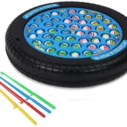 Fish Catching Game with Music & Rotating Board for Kids - 45 Fishes-7