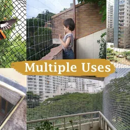 i geon Anti Bird Net / Garden Net 10 Ft x 58 Ft ( 580 SQ.Ft) HDPE Nylon Net For Balcony Hiking Net image 5