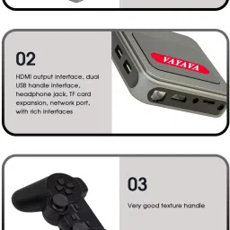 PTCMart G7 Android TV Console Gamebox Retro Video Game Player Support WiFi 4K HD 64 GB with 40+ Emulators, CPS PS1 N64 NDS DC FC GB GBA GBC MD SFC ATARI SNES NES, 30000+ Games image 3