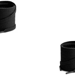 FEELZONE 2 Pair black Flat shoes laces wid Shoe Lace-image-34