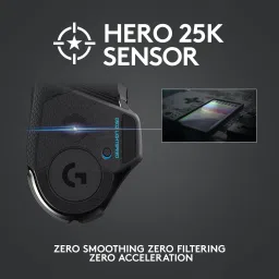 Logitech G502 Lightspeed / HERO 25K Sensor, Adj DPI 25.6K, RGB, 11 Programmable Buttons Wireless OpticalGaming Mouse image 3