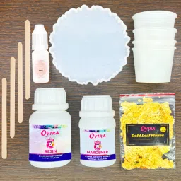 Resin Art Kit for Inch Agate Coaster Making DIY Set Combo Mould Flake & Pigment-20
