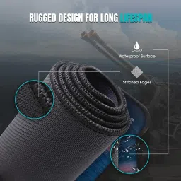 DARK EDGE Gaming Mouse Pad 30”x12” Mouse Pad with Nonslip Base, Thick, Foldable Mat for Desktop, Laptop, Keyboard, Consoles & More Non Slip Base Mousepad image 3