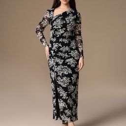 kazo Women Bodycon Black Maxi/Full Length Dress-picture-30