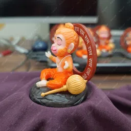 rudjap Bal Hanuman Ji Idol for Car Dashboard Premium Mini Murtees Decorative Showpiece - 2 Inches image 3