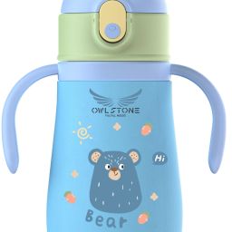 Stainless Steel Baby Sipper/ Sippy Cup Soft Silicone Spout Sipper Bottle - 360 ml-image-28