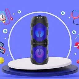 FRONY DJ Box 50w Speaker 2000mAh battery & FM Radio with Mic Bluetooth speakerQW152 50 W Bluetooth Party Speaker-picture-4