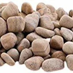 Decorative Colored Tumbled River Stone Pebbles For Aquarium Vase Fillers Plant Pots Garden and Home Decor (Mud Brown, 500 grams) Painted, Polished, Regular Angular, Asymmetrical Marble Pebbles-image-65