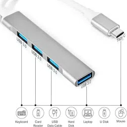 valsheri TYPE C TO USB HUB 4 PORT Data Card image 2