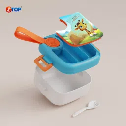 modern style Mini kiddo boss Kids Lunch Box | Portable with Secure Locking & Easy-Carry Strap 1 Containers Lunch Box image 4