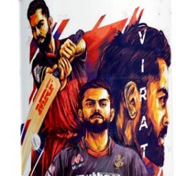 Virat Kohli Printed Bottle Virat Kohli Sipper Water Bottle (BS-425) 600 ml Water Bottle-image-81