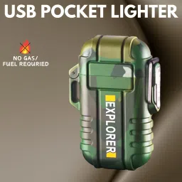 Explorer USB Cigaratte Lighter, Windproof Flameless ARC Rechargeable LighterA356 Explorer USB Cigaratte Lighter, Windproof Flameless ARC Rechargeable LighterA356 Pocket Lighter-image-74