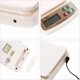 AJ HUB Digital 10kg x 1g Kitchen Scale Balance Multi-purpose weight measuring machine without Adapter(CHARGER) Weighing Scale image 3