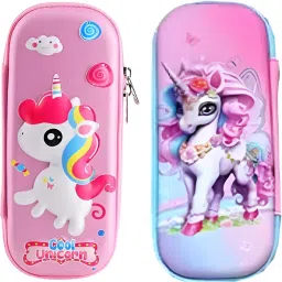 Unicorn Cute 2 pencil Case Unicorn Mini Theme Art Plastic Pencil Box-picture-10