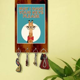 999store Quotes Multicolour MDF 4 Hooks Key Holder-picture-16
