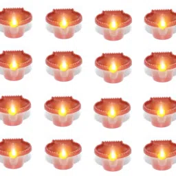 Water Sensor Reusable Led Diyas for Home Decor,Festivals Decoration Diwali Light Plastic (Pack of 24) Table Diya Set-image-16