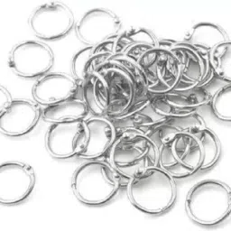 DEZIINE Loose Leaf Binder Ring Key Chain Key Rings Card Ring – (20mm 100pcs). Manual Ring Binder-15
