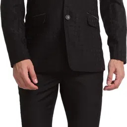 Men 2SB PEAK TUX 2PC- SUPER SLIM Solid Suit-image-80