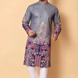 Men Cotton Rayon Kurta Pyjama Set-image-9