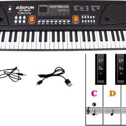 630-s Electronic Piano 61 Keys- Portable Piano for Beginners With Stickers Digital Digital Piano-image-69