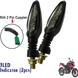 Front, Rear LED Indicator Light for Bajaj Pulsar 200 NS DTS-i-image-3