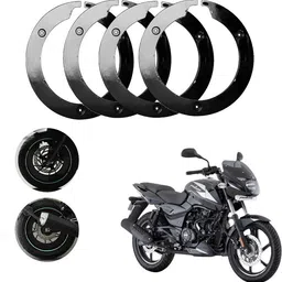 sunriders Bike Wheel Cover 17 Inch For Bajaj Pulsar 150 Black Setof 4 Pc Wheel Cover For NA NA-picture-47