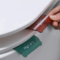 Toilet Seat Lifter Self Adhesive Toilet Seat Holder Clip Water Closet Adhesive Fit Toilet Seat Lid Lock-image-56