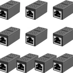 TAAPSEE 10Pack RJ45 Jointer Coupler for Cat7/Cat6/Cat5e/cat5 Ethernet Extender Connector Lan Adapter-32