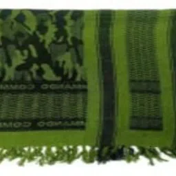 Printed Cotton Blend Men Green Scarf-28