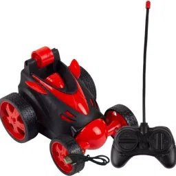 360°Rotating & Rolling Rechargeable Stunt Remote Control Racing Car Red-image-4
