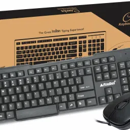 PRODOT Choice+185 Mouse & Wired USB Standard Multi-device Keyboard Compatible with Desktop, Laptop, Mac stand support-10