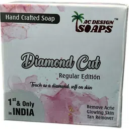 ac design Baby Soap Organic & Homemade|Soft & Safe for Baby Skin Diamond Cut White-picture-28