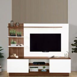 mintwud from pepperfry Kibo Tv Unit In Lyon Walnut Finish for TV's upto 55''-picture-12