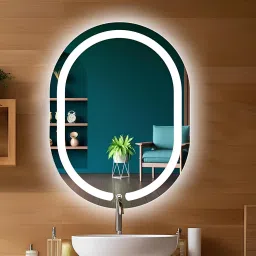 Capsul cut LED Mirror For Bathroom Size 18x24, Decorative Mirror with Lights Bathroom Mirror-picture-13