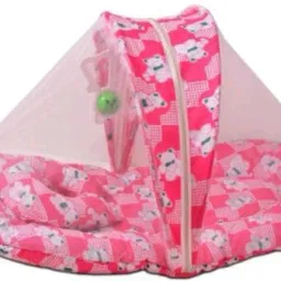 Cotton Infants Washable RED JALI Mosquito Net-27