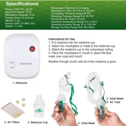Control D NEB112 Nebulizer image 2