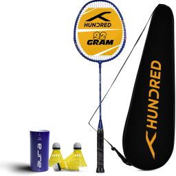 Powertek 200 with Full Cover & 3pc Aura Nylon Shuttlecocks Badminton Kit-picture-1