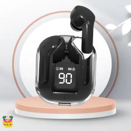 Ultrapods Max Blutooth Earbuds With Transparent Design Case & Led DisplayC399 Bluetooth Headset-image-10