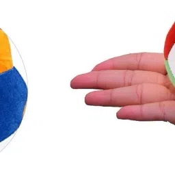 ABCD Stuffed Ball with Mini Soft Ball for Kids Combo- 30 cm-7