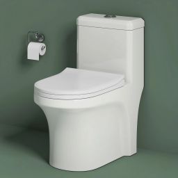 SPACE One Piece Floor Mounted Commode/ Water Closet with Water Saving mechanism 301 Western Commode-28