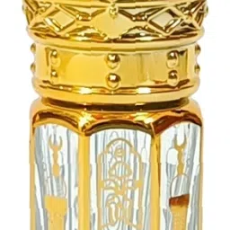 sultan Fancy Empty Attar Glass Bottles with Dip Stick Decorated 3 ml Bottle image 4