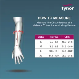 tynor Wrist Splint with Thumb, Black, XL, 1 Unit Wrist Support image 4