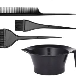 Hair Comb, Dye Brush and Mixing Bowl Hair Colouring Kit-image-54